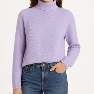 Lavender Turtleneck Cozy Sweater Sz‎ XL Love Ellie Fall Winter Wear